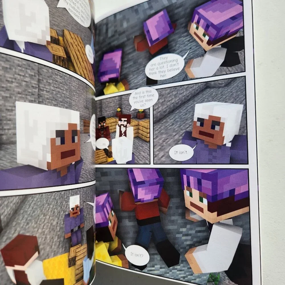 Zombies vs. Turtles Graphic Novel Minecraft Book Comicbook S.Q.U.I.D. Squad Comi